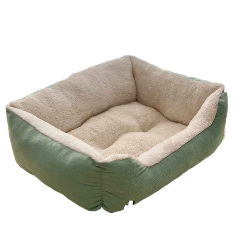 Internet Celebrity téli meleg kisállat fészek macskafészek négyzet alakú kutyafészek univerzális minden évszakhoz teddy bichon corgi kisállat szőnyeg