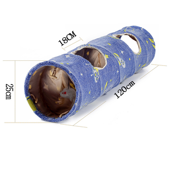 Φωτεινό τούνελ γάτας, αυτο-υπαίθριο σπίτι διαφυγής, παιχνίδι για γάτες, πτυσσόμενο τούνελ γάτας, κατοικίδιο, φωλιά γάτας, διασυνοριακό μοντέλο Amazon