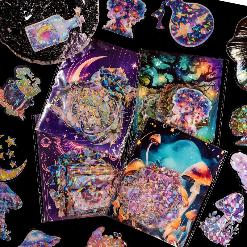 30-90 új, vízálló, lézeres, hideg-meleg graffiti matrica, Amazon, határokon átnyúló, legkelendőbb dekoratív matricák nagykereskedelemben