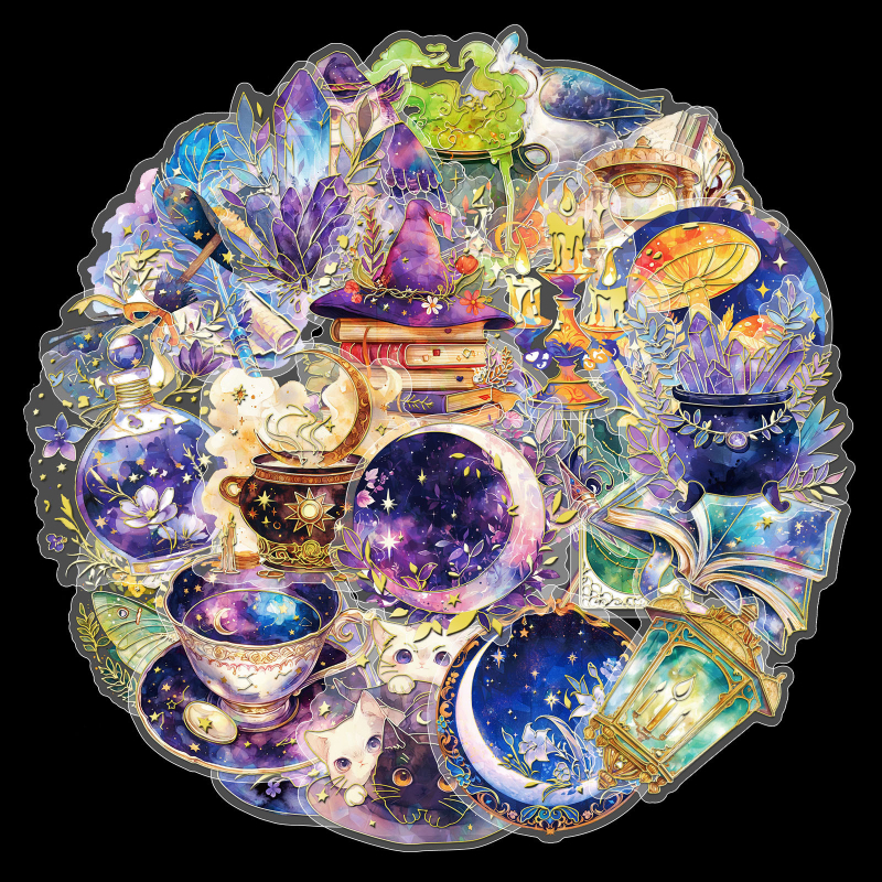 30-90 új, vízálló, lézeres, hideg-meleg graffiti matrica, Amazon, határokon átnyúló, legkelendőbb dekoratív matricák nagykereskedelemben