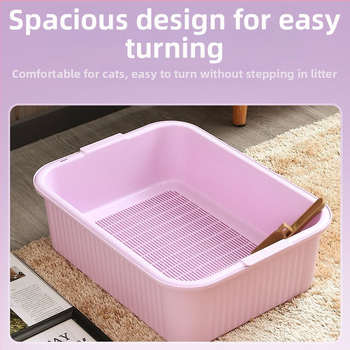 Διπλή άμμος για γάτες, υπερμεγέθης ξύλινη άμμος, λίπος, αποσμητικό ύψους γάτας, αντι-πιτσιλίσματα, διαχωρισμός, πλύσιμο ημιαυτόματο, χονδρική πώληση