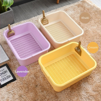 Διπλή άμμος για γάτες, υπερμεγέθης ξύλινη άμμος, λίπος, αποσμητικό ύψους γάτας, αντι-πιτσιλίσματα, διαχωρισμός, πλύσιμο ημιαυτόματο, χονδρική πώληση