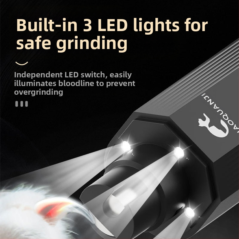 Популярна електрическа нокторезачка за домашни любимци, удобни ножици за маникюр, ножици за нокти за котки и кучета, нокторезачки за животни