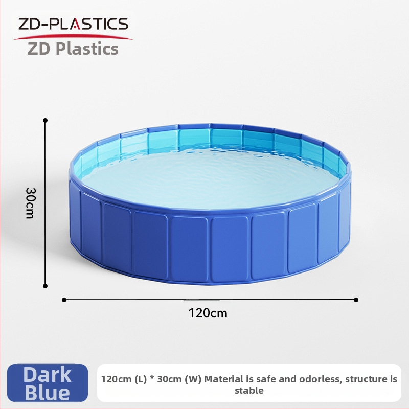 Нов надуваем басейн за домашни любимци, PVC басейн за котки и кучета, пясъчен басейн за деца, безплатна надуваема сгъваема вана
