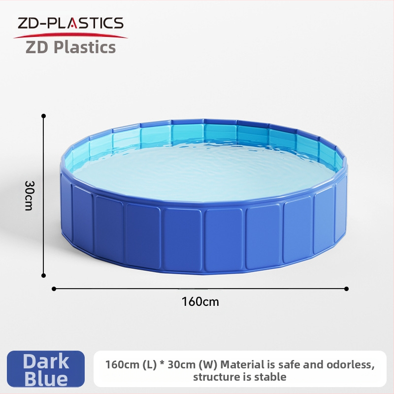 Нов надуваем басейн за домашни любимци, PVC басейн за котки и кучета, пясъчен басейн за деца, безплатна надуваема сгъваема вана