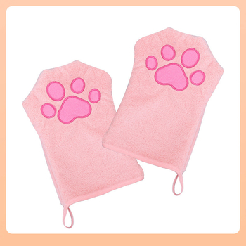 ⇗ Кърпа за домашни любимци тип ръкавица, бързосъхнеща абсорбираща почистваща кърпа за кучета, кърпа за баня за котки, домашни любимци, партида