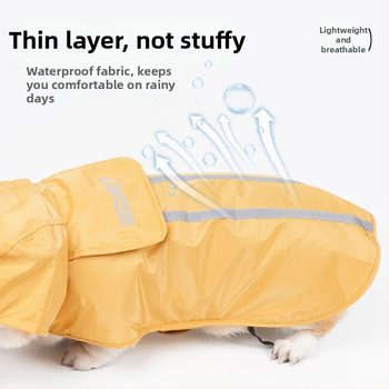 Αδιάβροχο για μικρά σκυλιά, τετράποδο, αδιάβροχο, απαραίτητο για βόλτα, κατάλληλο για μικρά έως μεσαία σκυλιά όπως Bichon, Teddy, Corgi