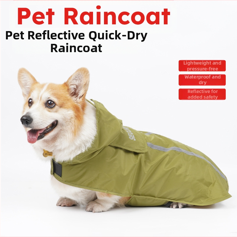 Lemmikloomade vihmakeep väikestele koertele, neljajalgne, vihmakindel, koeraga jalutamiseks hädavajalik, sobib väikestele ja keskmise suurusega koertele nagu bichon, teddy, corgi