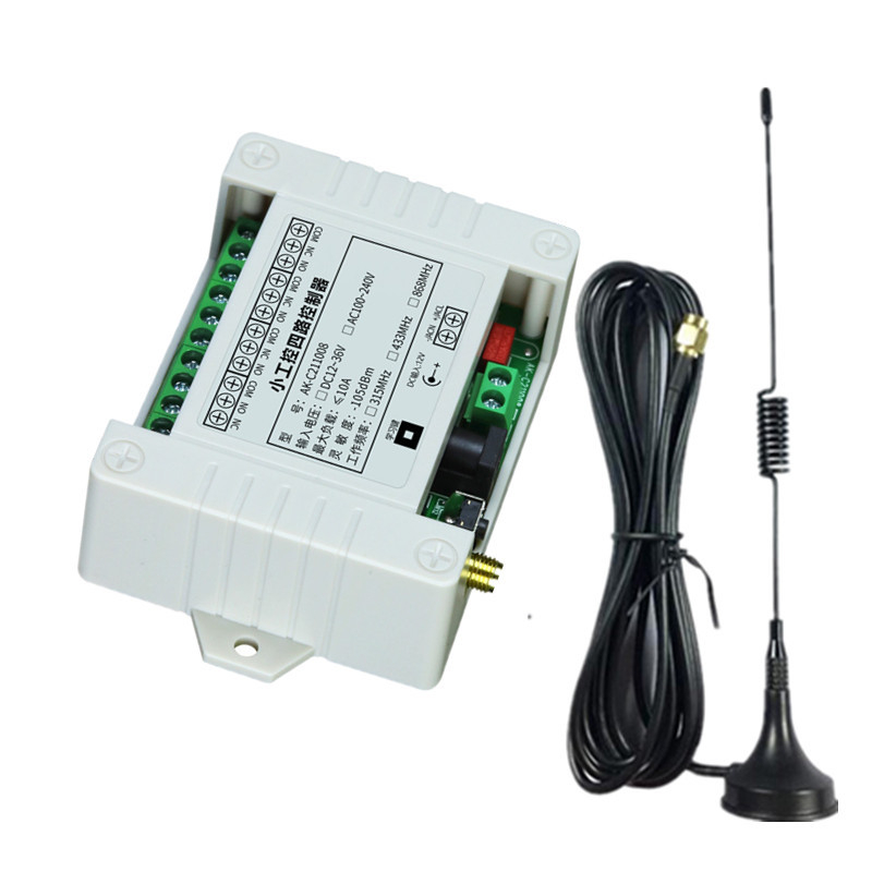 DC DC12-48V négyirányú vezeték nélküli távirányító kapcsoló ipari berendezések lámpa emelőmotor előre és hátra vezérlő