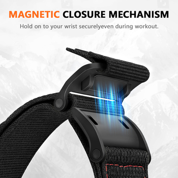Νέο προϊόν κατάλληλο για Huawei, μαγνητικό λουράκι ρολογιών Samsung, λουράκι ορειβασίας, νάιλον, καμβά, αθλητικό Velcro