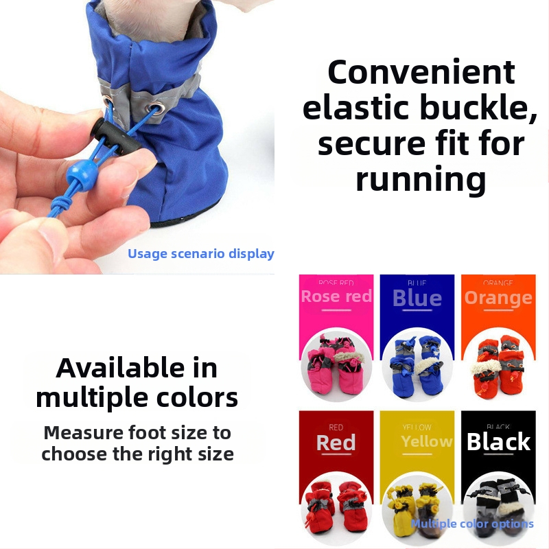 Šunų batai yra atsparūs vandeniui ir nesideformuoja, kačių batai tinkami išeiti į lauką, maži ir vidutinio dydžio šunys nėra atsparūs įbrėžimams, naminių gyvūnėlių neslystantys minkšti batai ir aulinukai