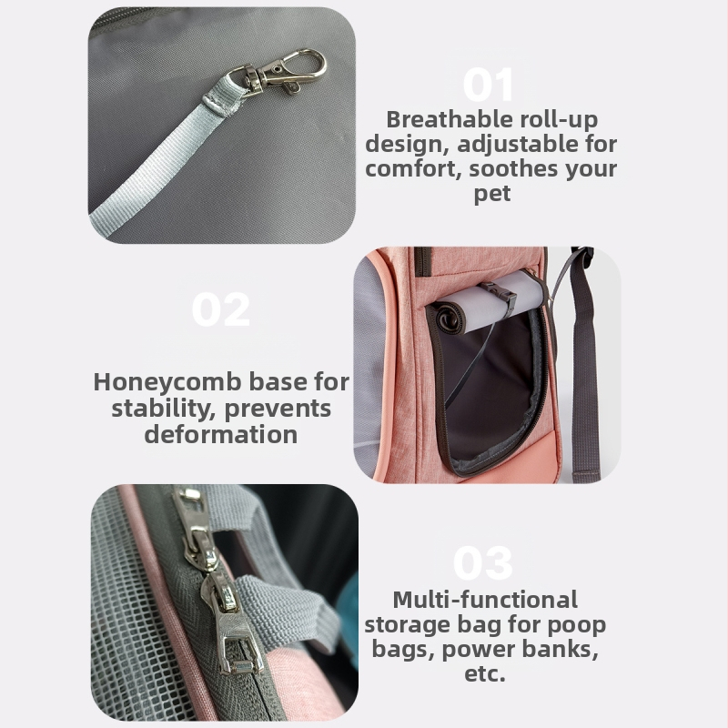 Nový prenosný batoh pre domáce zvieratá pre mačky, priedušný sieťovaný batoh pre mačky s ventilátorom