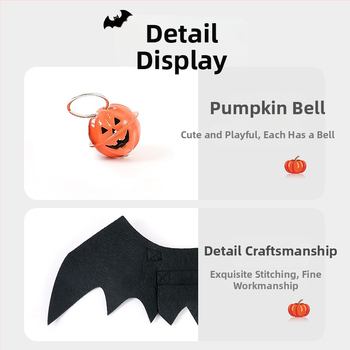 Ρούχα για γάτες σε διασυνοριακό επίπεδο, στολές για σκύλους, ρούχα για κατοικίδια, φτερά νυχτερίδας, ρούχα για μεταμόρφωση σε στυλ καμπάνας