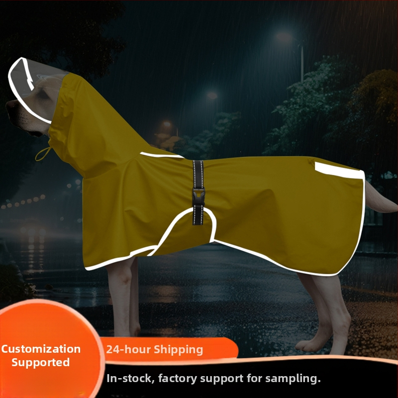 Vízálló kutya esőkabát, hasfátyol, Corgi mackó, Golden Retriever, kisállat esőkabát, fényvisszaverő kutya esőkabát, közvetlen gyári értékesítés