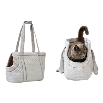 Καπιτονέ τσάντα μεταφοράς κατοικίδιων, τσάντα για γάτες εξωτερικού χώρου, τσάντα ώμου, πτυσσόμενη τσάντα για κουτάβια και γάτες με κεφαλή έξω, πτυσσόμενη τσάντα αποθήκευσης