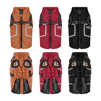 Βαμβακερό παλτό για σκύλους με πρόσφυση, ανακλαστικά ρούχα για το φθινόπωρο και τον χειμώνα, ζεστό ελαφρύ γιλέκο κατοικίδιων από γραφένιο, μονόχρωμο για σκύλους
