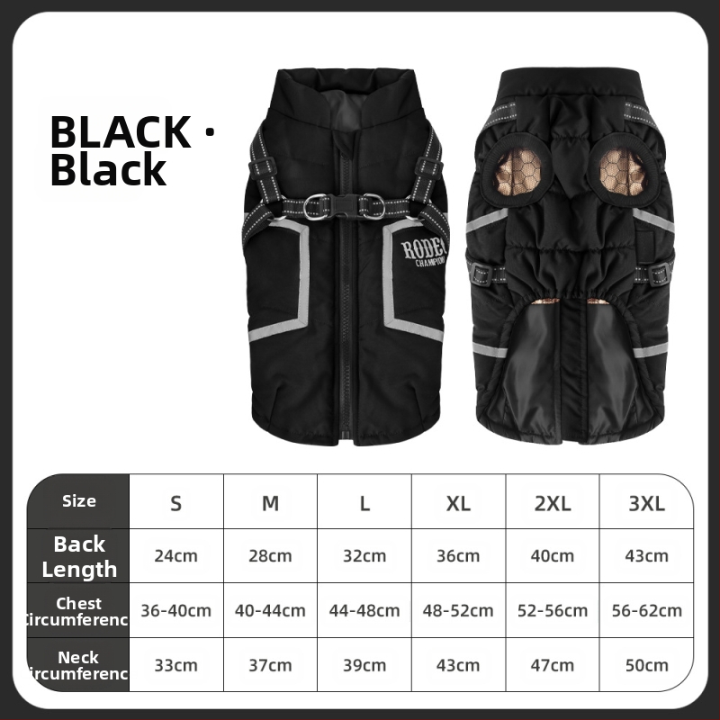 Koera puuvillane mantel veojõuga, helkur sügis- ja talveriided, soe grafeenist kerge lemmikloomavest, ühevärviline koer