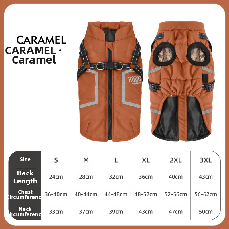 Koera puuvillane mantel veojõuga, helkur sügis- ja talveriided, soe grafeenist kerge lemmikloomavest, ühevärviline koer