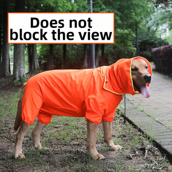 Nagy kutyáknak való, mindent tartalmazó esőkabát, golden retriever, border pásztor labrador, közepes és nagy testű kutyáknak, négylábúaknak való, fényvisszaverő sapkás kisállat esőkabát, tpu