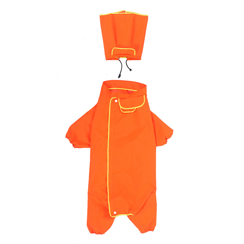 Nagy kutyáknak való, mindent tartalmazó esőkabát, golden retriever, border pásztor labrador, közepes és nagy testű kutyáknak, négylábúaknak való, fényvisszaverő sapkás kisállat esőkabát, tpu