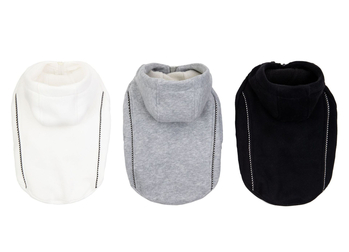 Ρούχα για κατοικίδια, νέα φθινοπωρινά και χειμωνιάτικα ρούχα με φερμουάρ και καπέλο, δίποδο πουλόβερ, ρούχα για σκύλους