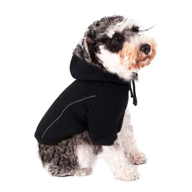 Kisállatruhák új őszi és téli polár cipzáras malátacsíkkal, kalappal, kétlábú pulóverrel, kutyaruha