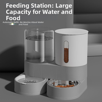 Μηχανή τροφοδοσίας πόσιμου νερού για κατοικίδια, μπολ τροφοδοσίας νερού και τροφής δύο σε ένα για γάτες, αυτόματος τροφοδότης πόσιμου νερού μεγάλης χωρητικότητας
