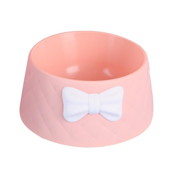 Νέο εργοστασιακό μακαρόν με βαθύ, αδιάβροχο μπολ Yan Value για κατοικίδια, INS στυλ τόξου, μοτίβο διαμαντιών, για γάτες δρόμου