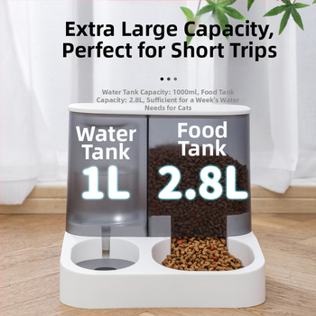 Νέο οπτικό αυτόματο τροφοδότη κατοικίδιων ζώων, μπολ για γάτες, μπολ για σκύλους, μπολ για ταΐστρες με νερό, κουβάς αποθήκευσης τροφής για σκύλους