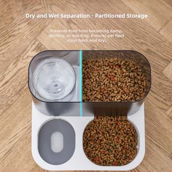 Νέο οπτικό αυτόματο τροφοδότη κατοικίδιων ζώων, μπολ για γάτες, μπολ για σκύλους, μπολ για ταΐστρες με νερό, κουβάς αποθήκευσης τροφής για σκύλους