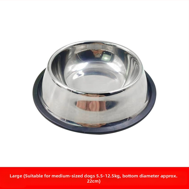 Rozsdamentes acél kutyatál, kutyatál, kopogásgátló kutyatál, kutyatál, nagyméretű kutyaetető, túlméretezett kutyatál