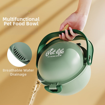 Διπλό στρώμα για κατοικίδια εξωτερικού χώρου, ρυθμιζόμενο μπολ πόσιμου νερού για σκύλους, φορητό ψηλό μπολ κατοικίδιων, πτυσσόμενο, αντι-πνιγμό