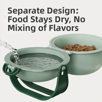 Διπλό στρώμα για κατοικίδια εξωτερικού χώρου, ρυθμιζόμενο μπολ πόσιμου νερού για σκύλους, φορητό ψηλό μπολ κατοικίδιων, πτυσσόμενο, αντι-πνιγμό