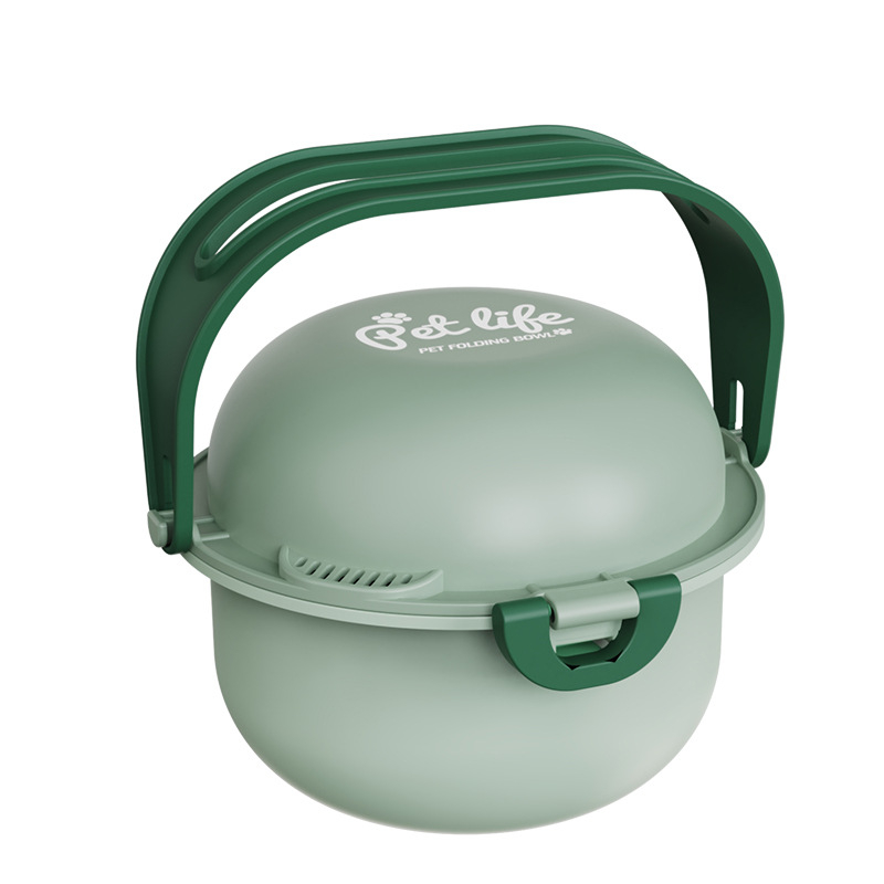 Határokon átnyúló, kétrétegű, kültéri, állítható ivóvíz-kutyaeledel-tál, hordozható, magas, összecsukható, fulladásgátlóval ellátott kisállat-tál