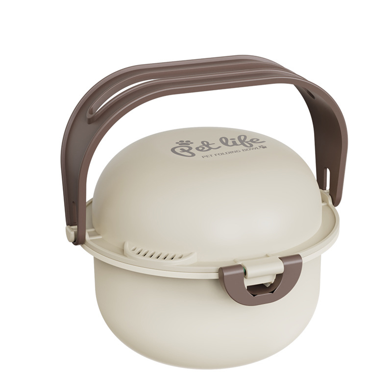 Határokon átnyúló, kétrétegű, kültéri, állítható ivóvíz-kutyaeledel-tál, hordozható, magas, összecsukható, fulladásgátlóval ellátott kisállat-tál