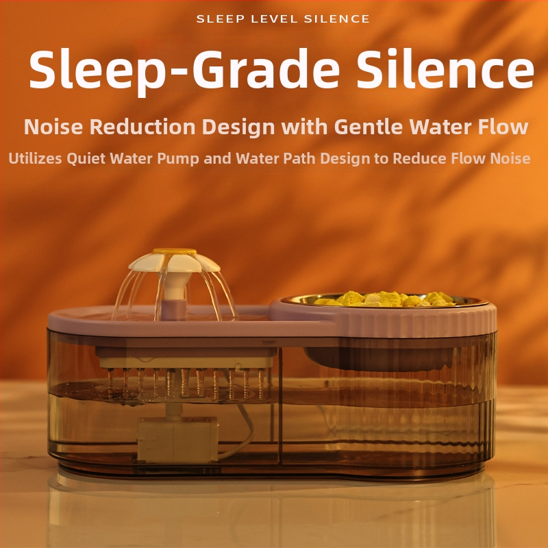 Didelės talpos automatinis cirkuliacinis kačių vandens fontanas su itin greitu srautu, tylaus dizaino naminių gyvūnėlių reikmenys