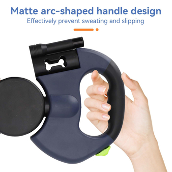 Amazon Αναδιπλούμενο λουρί σκύλου με διπλή κεφαλή με φως για κουτάβια κατοικίδιων ζώων, αυτόματη προσαρμογή αναδιπλούμενου λουριού σκύλου