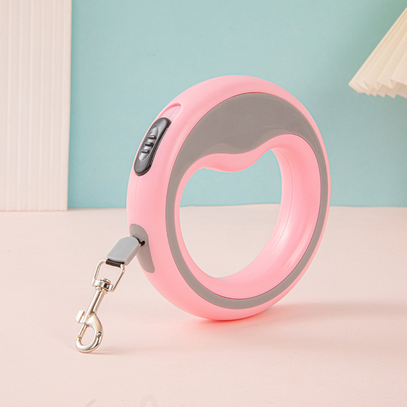 Kisállat pórázgyűrű automatikus visszahúzható póráz kutyasétáltató kötél kis és közepes méretű kutyáknak kültéri póráz kutyapóráz