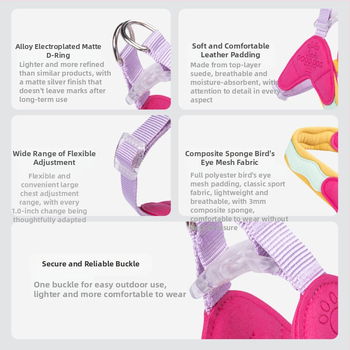 Λουρί σκύλου New Wave σε σχήμα Y με ντοπαμίνη για εξωτερικούς χώρους, αντι-σπασίματα, μικρά σκυλιά Teddy Bichon, σχοινί περιπάτου