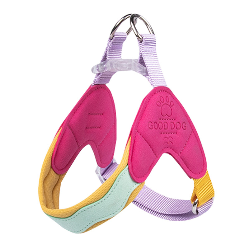 New Wave Dopamin Y-oblikovani povodac za pse na otvorenom, protiv odvajanja, plišani bišon, uže za hodanje malih pasa