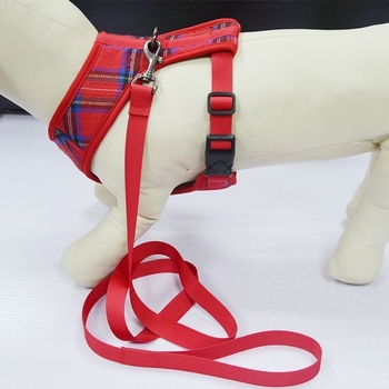 Λουρί για σκύλους, λουρί στήθους, καρό, λουρί για σκύλους, μικρά και μεσαία, ρούχα για κατοικίδια, ρούχα