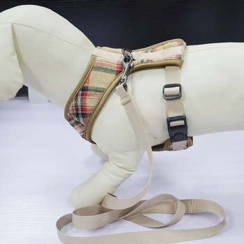 Λουρί για σκύλους, λουρί στήθους, καρό, λουρί για σκύλους, μικρά και μεσαία, ρούχα για κατοικίδια, ρούχα