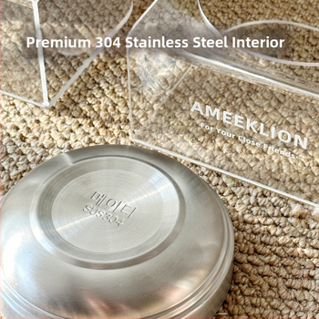 Μπολ γάτας από ανοξείδωτο ατσάλι, ψηλό ακρυλικό υπερυψωμένο ράφι που προστατεύει την αυχενική μοίρα της σπονδυλικής στήλης, μπολ για σκύλους, μπολ νερού και τροφής για κατοικίδια, μεγάλης διαμέτρου