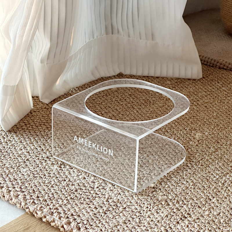 Roostevabast terasest kassikauss, kõrge jalaga, akrüülist tõstetud riiul, kaitseb kaelalülisid, koerakauss, suure läbimõõduga koeraveekauss, toidukauss lemmikloomadele