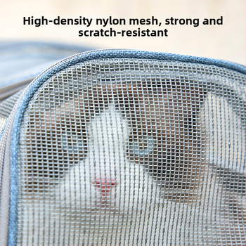 Μεταφορέας γάτας αυτοκινήτου για διασυνοριακή χρήση, αναπνεύσιμη τσάντα κατοικίδιων μεγάλης χωρητικότητας για εκδρομές, πολυλειτουργικό πτυσσόμενο κλουβί γάτας, μεγάλο κρεβάτι γάτας