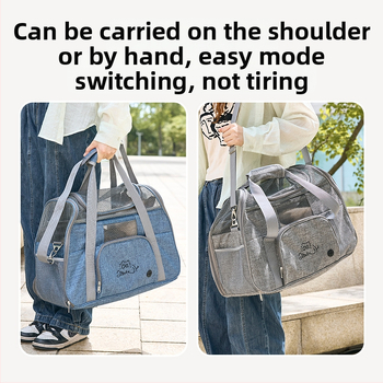 Μεταφορέας γάτας αυτοκινήτου για διασυνοριακή χρήση, αναπνεύσιμη τσάντα κατοικίδιων μεγάλης χωρητικότητας για εκδρομές, πολυλειτουργικό πτυσσόμενο κλουβί γάτας, μεγάλο κρεβάτι γάτας