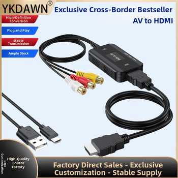 AV-HDMI videomuundur 1080p Three Lotus RCA jälgimismängu digiboksi ja teleri adapter