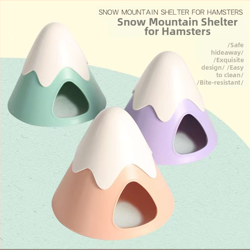 Cuib de hamster, cameră de evadare, peisaj, urs auriu, cuib de hamster, cuib de munte cu zăpadă, castel mic, cuib de șoarece, cuib de jucărie cu urs pitic