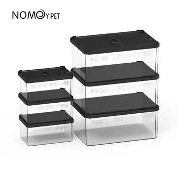 Nomoypet Nomo Ερπετό Γκέκο Χελώνα Σαύρα Αράχνη Φίδι Ερπετό Κουτί Αναπαραγωγής Κατοικίδιων με Διπλό Συρόμενο Κάλυμμα Κουτί Αναπαραγωγής