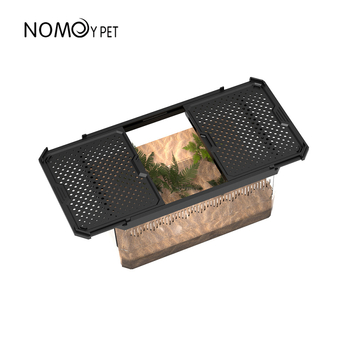 Nomoypet Nomo Ερπετό Γκέκο Χελώνα Σαύρα Αράχνη Φίδι Ερπετό Κουτί Αναπαραγωγής Κατοικίδιων με Διπλό Συρόμενο Κάλυμμα Κουτί Αναπαραγωγής